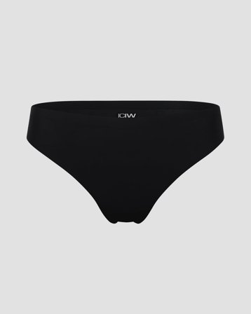 ICANIWILL - Invisible Thong Black - Naiset - Treenivaatteet ICIW:ltä