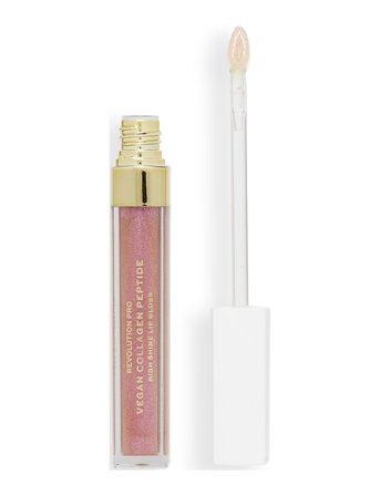 Revolution Beauty London Revolution Pro Vegan Collagen Peptide High Shine Lip Gloss Bijoux - Nude - 4 ML