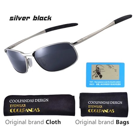 CoolPandas 2022 Polariserade Solglasögon Män Märkesdesigner Små linser Solglasögon Herr Körning Solglasögon gafas oculos de sol UV400