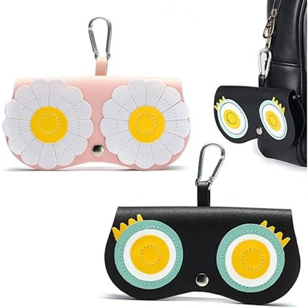 2 kappaletta silmälasikoteloita pehmeä silmälasikotelo nahkainen silmälasikotelo