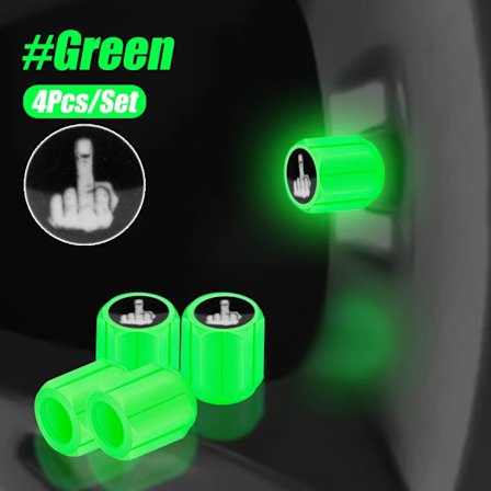 4/8/16 kpl Hehkuvat venttiilin hatut Hehkuvat rengasventtiilit autoon Universaalit hehkuvat hatut autoon Moottoripyörään Polkupyörään Autotarvikkeet