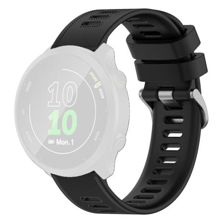 Twill silikonarmband för Samsung Galaxy Watch 4/5/6 40/44mm/Watch6 Classic 43/47mm/5 Pro 45mm Black
