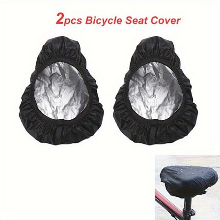 2 st Svarta Cykelsadelskydd Tåliga Skyddande Landsvägscykel Mountainbike Män Kvinnor