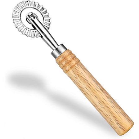 Professionel Pasta Maker Skærevælsk med Rulle, Zink Legering Dumpling Lace Dej Noodle Ravioli Pizza Making Cutter til Køkken