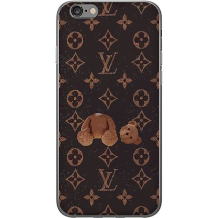 Yhteensopiva Puhelinkuori Apple Apple iPhone 6 Ylellinen monogrammikuvio rikkinäisellä nalletaustalla pimeässä muotiestetiikassa