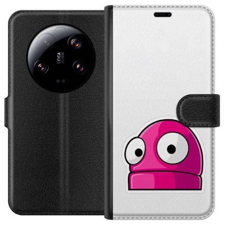 Kompatibel Tegnebogsetui til Xiaomi Xiaomi 13 Ultra Rosa tegneseriefigur med store øjne i legende og humoristisk stil