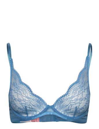 Isabelle Up Lingerie Bras & Tops Wired Bras Blå Hunkemöller