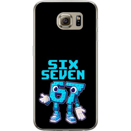 Kompatibelt Mobilskal till Samsung Galaxy S6 Pixel Number Duo