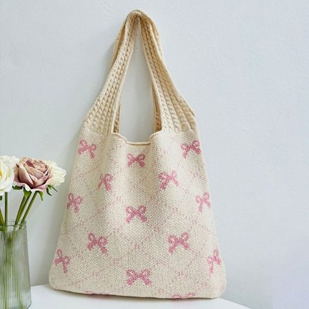 Stickade handväskor Axelväska 1 1