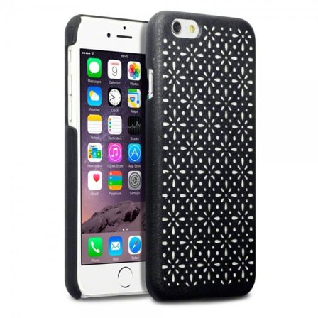 Floral ETCH Skal till iPhone 6 / 6S - Svart