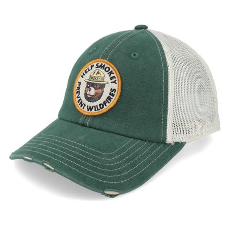 American Needle - Grön trucker Keps - Smokey Bear Orville Green/Stone Trucker @ Hatstore