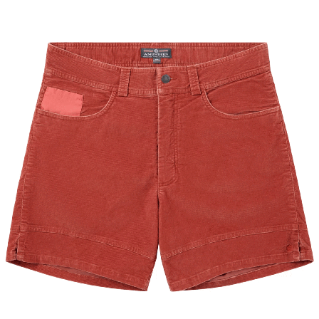 Amundsen 6Incher Wild Velvet Shorts Mens Terra Red