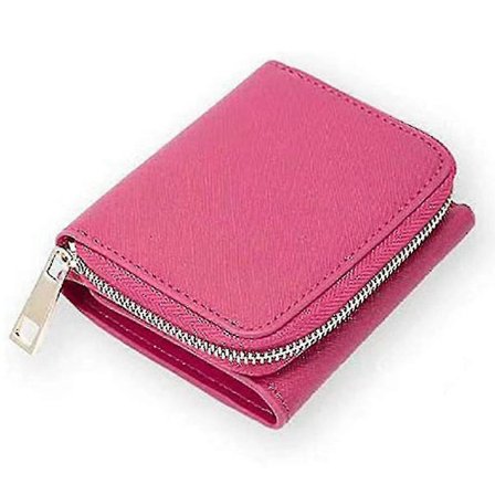 Læder Damepung Kort Multi-Kort Position Første Lag Koskind (Farve-1)