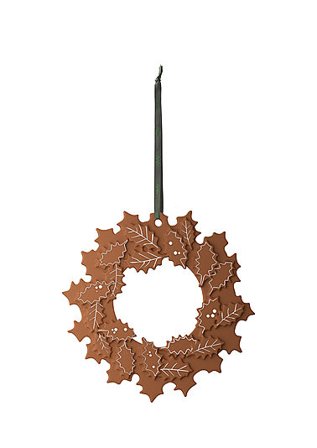 KÄHLER Julekrans brun Ø18,5cm