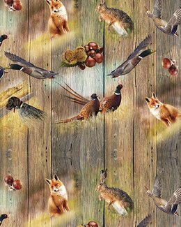 Voksduk Dyr/Natur metervare Beige - Linea