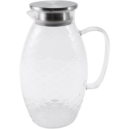2000ml Tykk Varmebestandig Hammer Glass Hvit Kald Åpen Stor Kapasitet Husholdning Høy Temperatur Juice Te Kald Flaske Tekanne