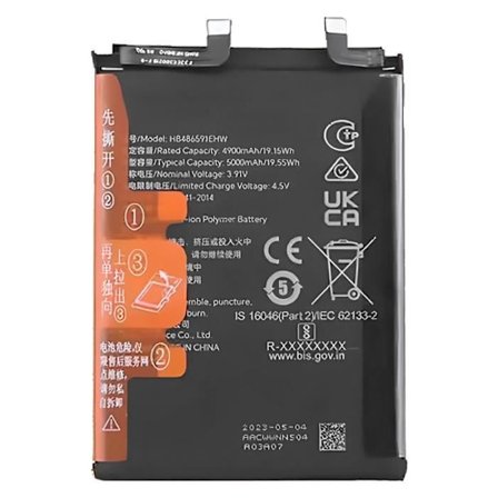 Sisäinen akku Honor 90 5000mAh malli HB486591EHW Musta