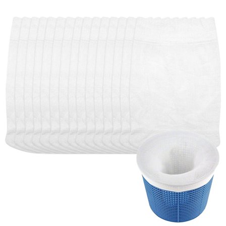 15-pakning svømmebasseng skimmer sokker for bassengkurvnettfilterbeskytter