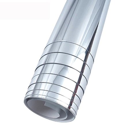 Spegeleffekt DIY Wall Sticker Roll Självhäftande badrumsfilm 50*200cm