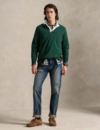 Polo Ralph Lauren The Iconic Rugby Shirt - Green - XS