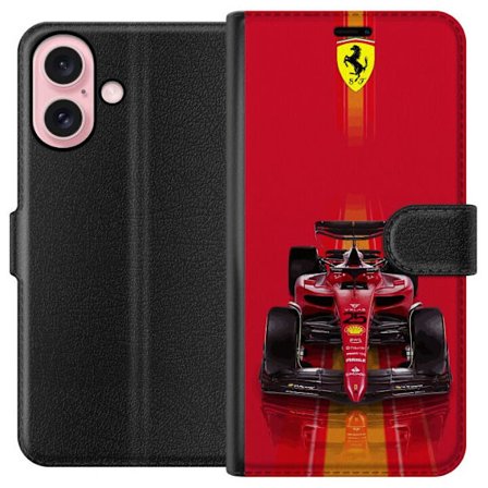 Yhteensopiva Lompakkokotelo Apple Apple iPhone 16 Ferrari Formula 1 -auto ikonisessa punaisessa muotoilussa urheilullisella tarkkuudella