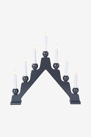 EMMA kerstkandelaar Grijs - Koop Adventskandelaars bij Jotex