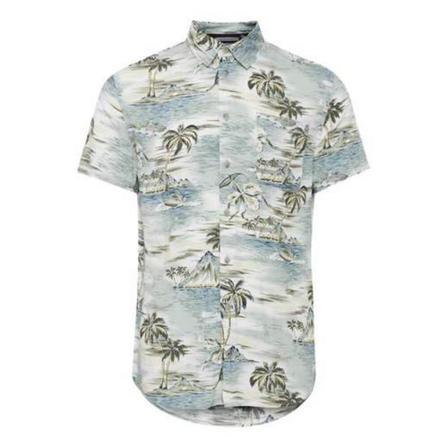 Blend, Half -sleeve shirt Blauw, Heren, Maat:L