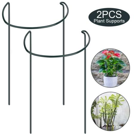 Planteholder Plantepinne Halvrund Planteholder Ring Hage Blomsterholder Planteholder Pinner for Innendørsplanter