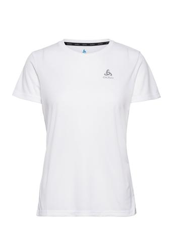 Odlo W T-Shirt Ss Crewneck Essential Flyer T-shirt Top Hvid Odlo