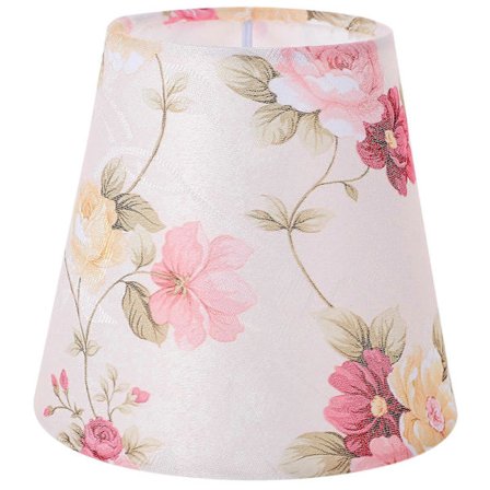 Pastoral Blomst Lampeskærm Stof Lampeskærm Pendel Lampe Bordlampe Skærm Til Soveværelse Stue