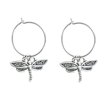 Earrings - Creoles - Dragonfly