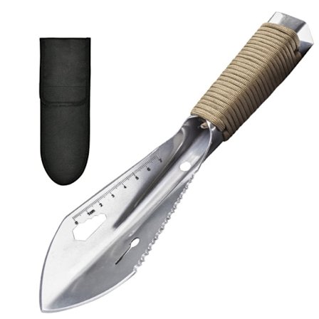 Bärbar hopfällbar spade Multifunktionella utomhusprylar Trädgårdsredskap för campingvandring Trädgårdsarbete