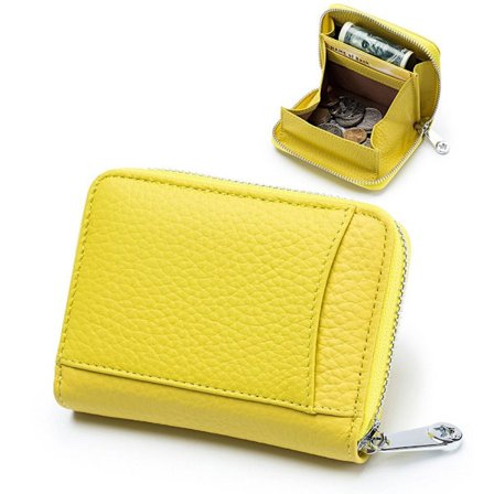 Swiping Organizer Pung Kvinder Mønter Kort GUL