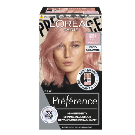 L'Oréal Paris Préférence Vivid Colors Hårfärg Unisex Rosa 1 ST