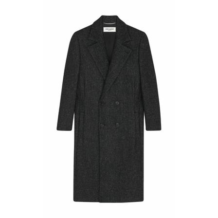 Saint Laurent, Double-Breasted Coats Czarny, Mężczyzna, Rozmiar: M