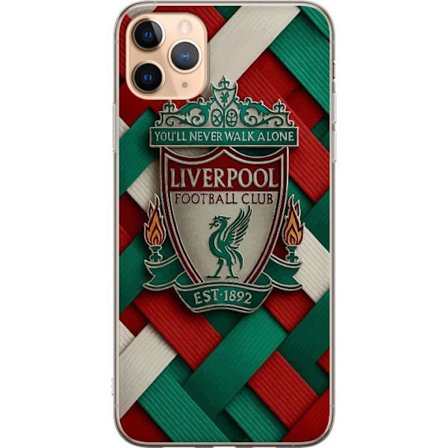 Yhteensopiva Puhelinkuori Apple Apple iPhone 11 Pro Max Liverpool Football Clubin tunnus, jossa You'll Never Walk Alone voimakkaassa graafisessa suunn