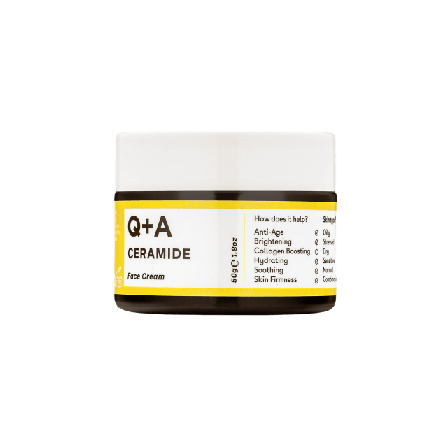 Q+A Ceramide Defence Face Cream Dagcreme Unisex 50 G