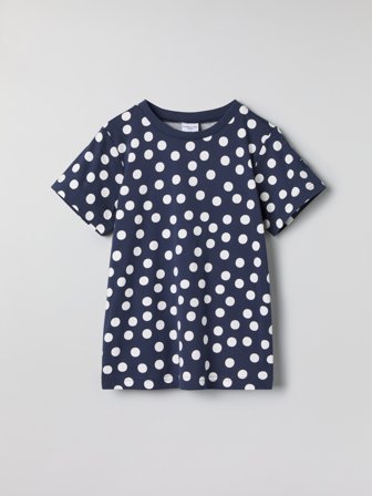 Polarn O. Pyret - Spotted T-shirt - 110 - Childrenswear - blue