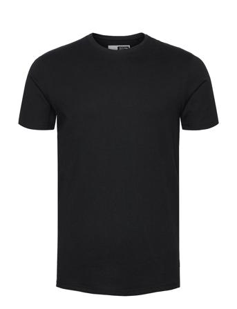 6194761, Tee - Rock Ss T-shirts Short-sleeved Musta Solid