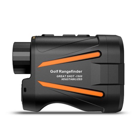 Laserafstandsmåler med 1800m præcision, 6X optisk zoom Black