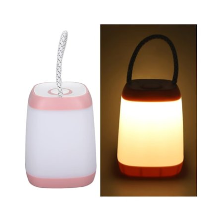 Kannettava yövalo Led-yövalo Kannettava pitkä akunkesto ulkotelttaan Camping White