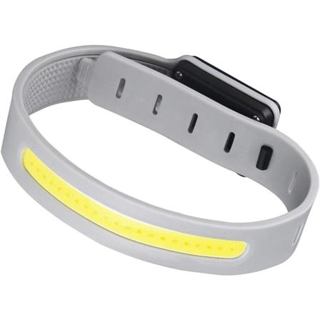 LED-sikkerhetsarmbånd, opplyst armbånd, 3 moduser, justerbar, oppladbar, vanntett LED-armbånd, sikkerhetslys for løpere, til konserter, jogging, 