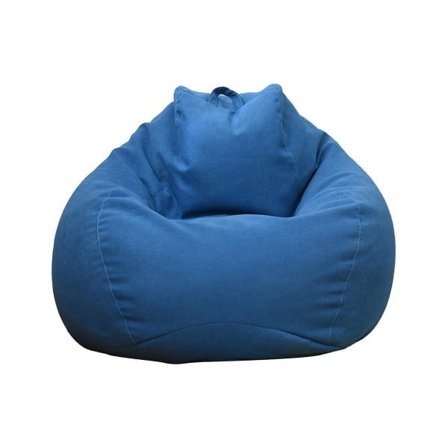 Innendørs/Utendørs Voksen Beanbag Gaming Stol Ekstra Stor Beanbag Trekk Blå 450g