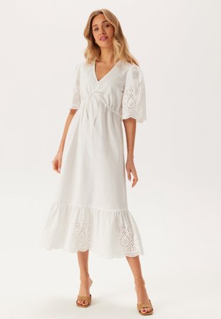 BUBBLEROOM - Midi Broderie Anglaise Dress - M