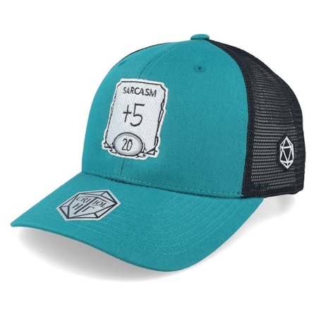 Critiql Hit - Blå trucker Keps - Sarcasm Ability Darkest Teal/Black Trucker @ Hatstore
