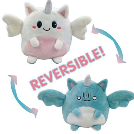 Kaksipuoliset käännettävät Unicorn-pehmolelut, Käännettävä yksisarvinen
