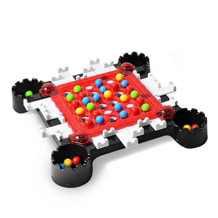 Kul-Elimineringsspel för 2-4 Spelare Logiskt Tänkande Strategi Brädspel Pedagogiskt Interaktionsspel för Familj och Barn från 3 År och Uppåt