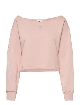 2000 Luxe Slouchy Crew Sweatshirt W Pink Adidas Originals