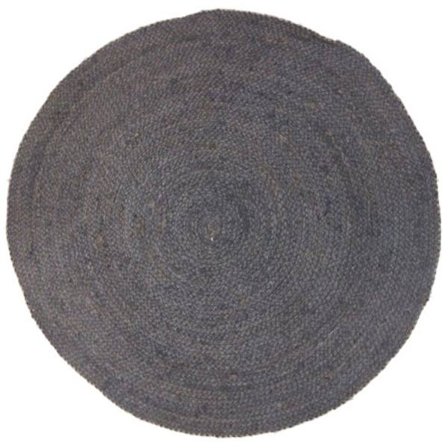 Pyöreä juuttimatto 120x120cm – Sininen