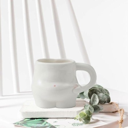 2025 Seneste Model Sød Keramisk Krus Mave Krus Drikkevarer Porcelæn 320ml Kaffekrus Håndlavet til Valentinsdag Gave Halloween Fødselsdag Bryllup